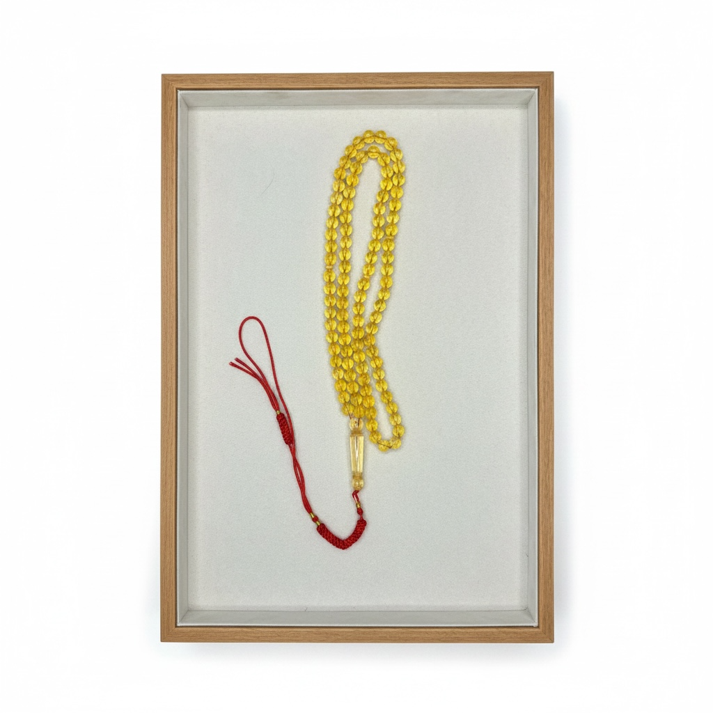 تراب كهرم شفاف 99 خرزة